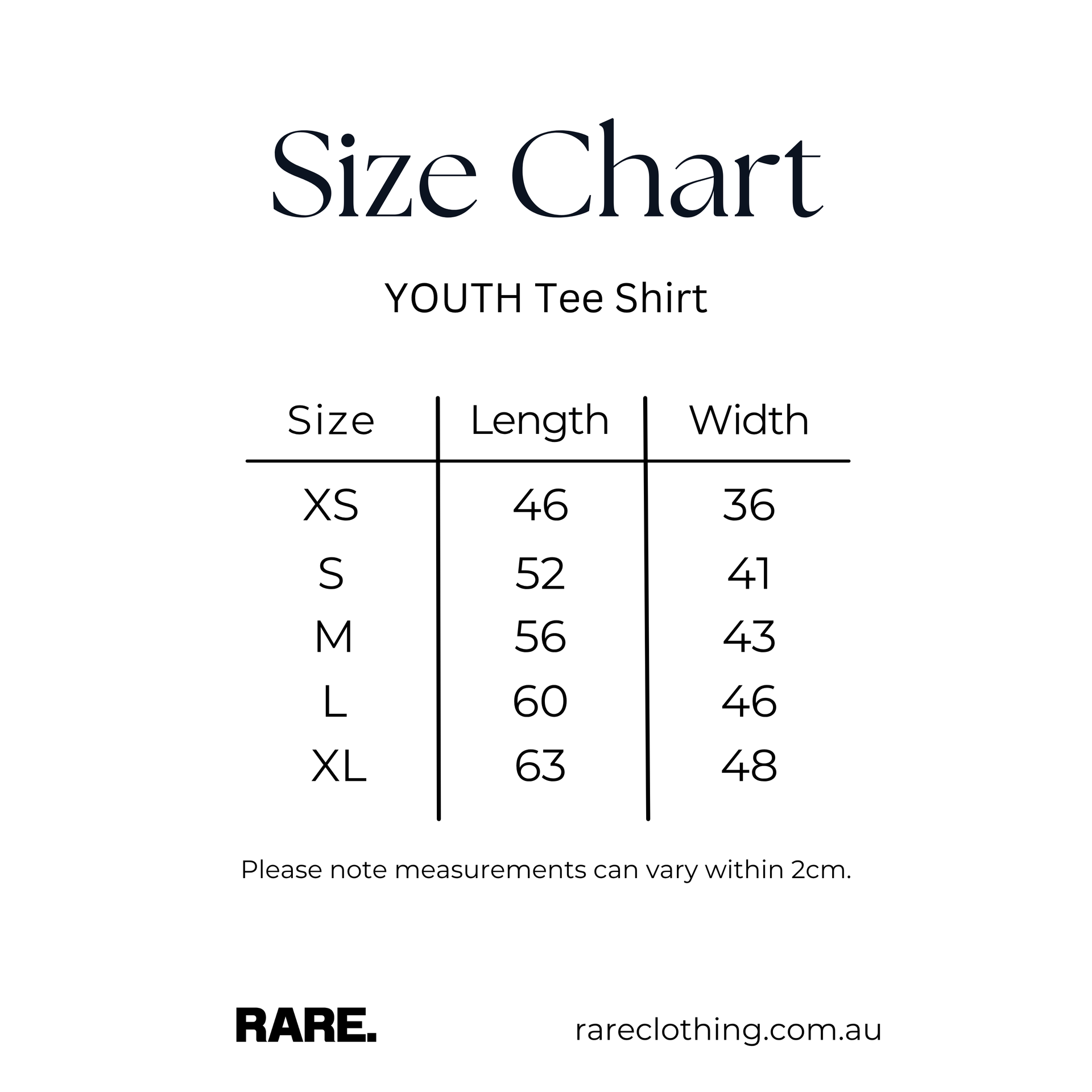RARE. Youth Unisex Tee